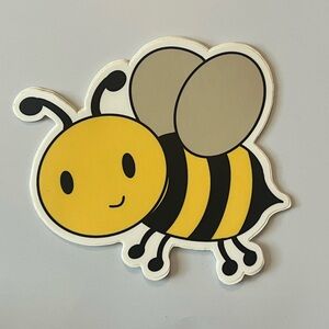 Cute Yellow Bee Sticker